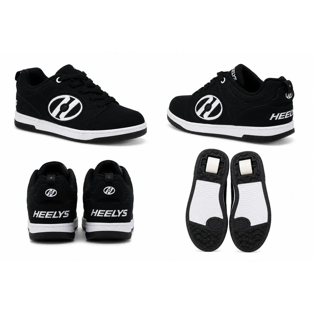Heelys Black White Wheeled Skate Shoes Sneakers Never Worn